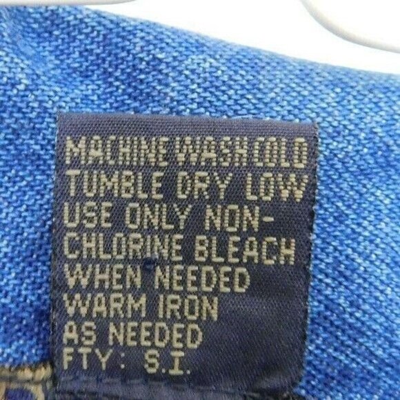 New Direction Womens Dark Wash Denim Jacket Bead Sequin Embellished Size Small - Picture 6 of 8